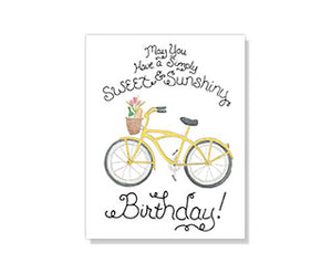 Yellow Bike - Sweet & Sunshiny Birthday