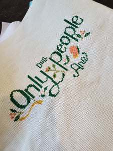 Only Dull People are Brilliant at Breakfast - cross stitch pattern