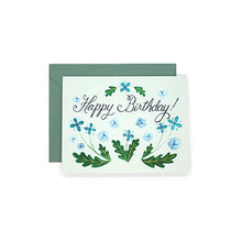Load image into Gallery viewer, Happy Birthday Blue Flowers
